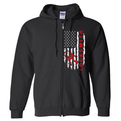 Locksmith Picking I Locksmithing I Key I Locksmith Full Zip Hoodie