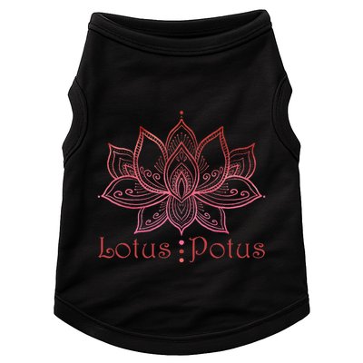 Lotus Potus In Red And Shades Doggie Tank