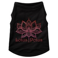 Lotus Potus In Red And Shades Doggie Tank