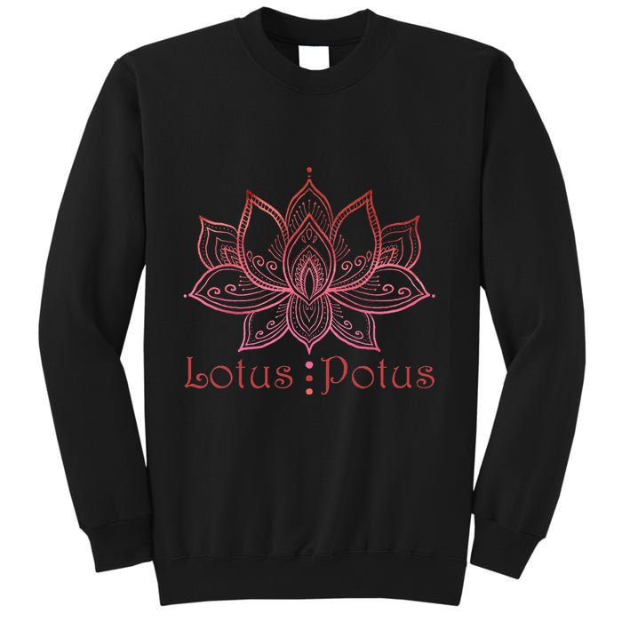 Lotus Potus In Red And Shades Sweatshirt