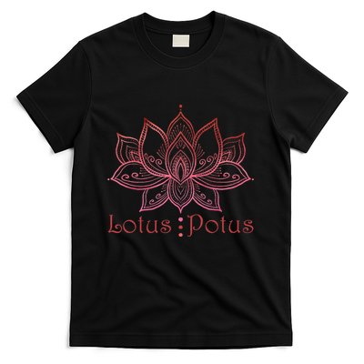 Lotus Potus In Red And Shades T-Shirt