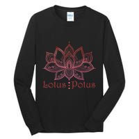 Lotus Potus In Red And Shades Tall Long Sleeve T-Shirt