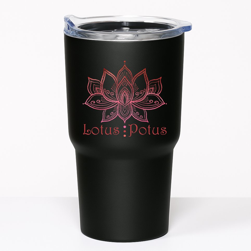 Lotus Potus In Red And Shades Tumbler