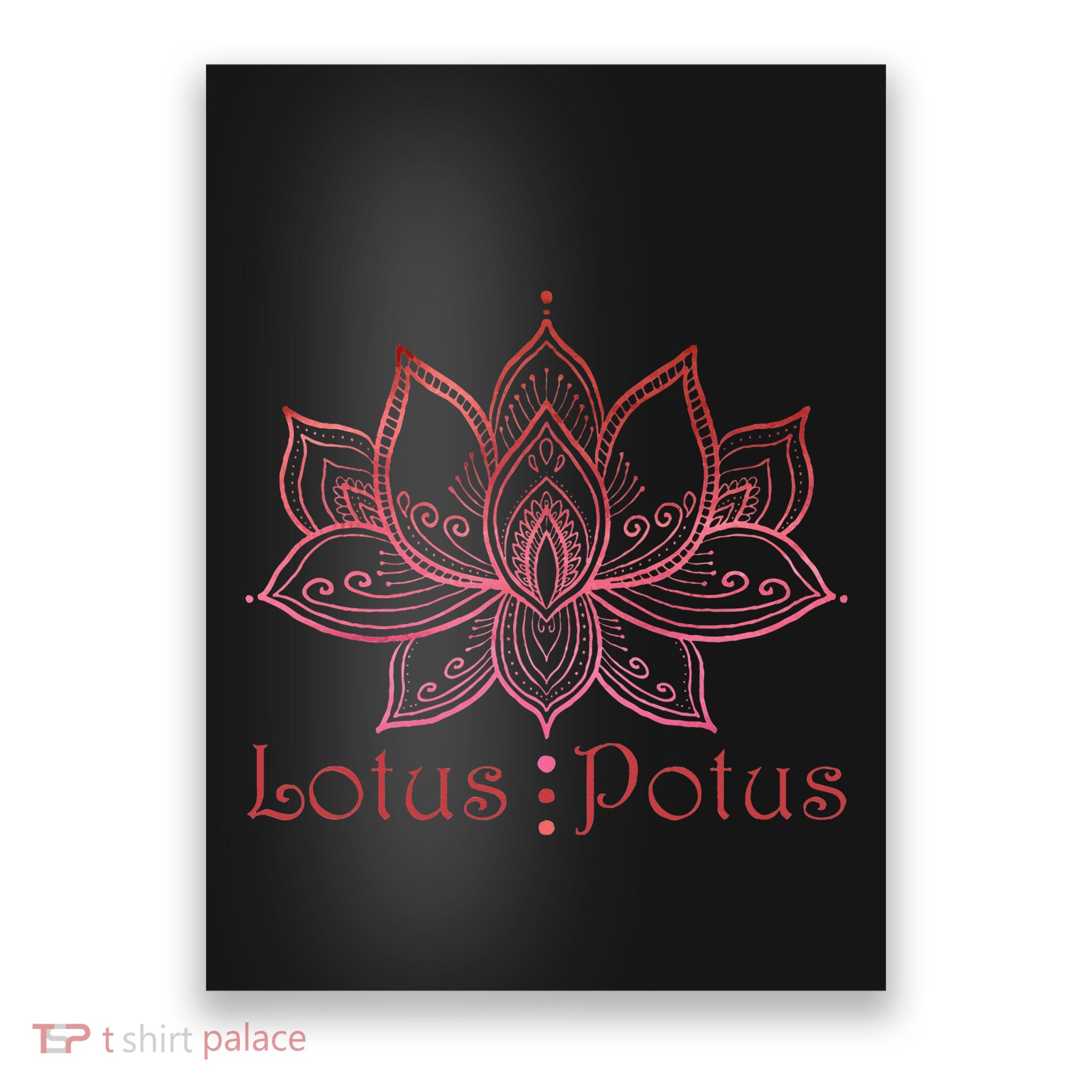 Lotus Potus In Red And Shades Poster