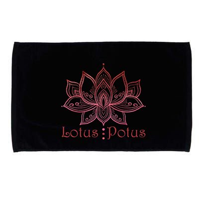 Lotus Potus In Red And Shades Microfiber Hand Towel