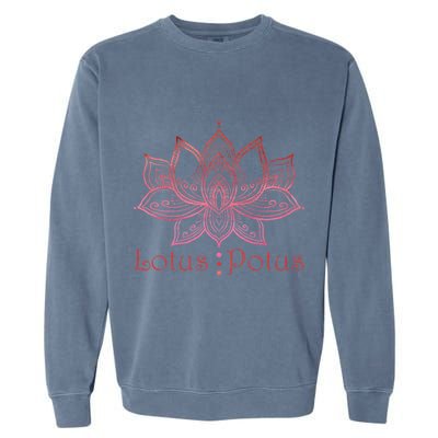 Lotus Potus In Red And Shades Garment-Dyed Sweatshirt
