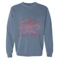 Lotus Potus In Red And Shades Garment-Dyed Sweatshirt