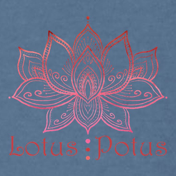 Lotus Potus In Red And Shades Garment-Dyed Sweatshirt