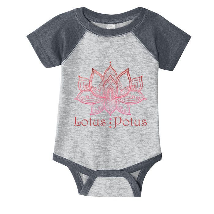 Lotus Potus In Red And Shades Infant Baby Jersey Bodysuit
