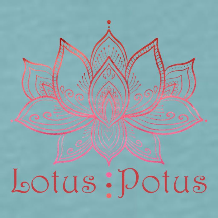 Lotus Potus In Red And Shades Sueded Cloud Jersey T-Shirt