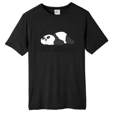 Lazy Panda I Hate Mornings Funny Panda Sleeping Pyjama Gift Tall Fusion ChromaSoft Performance T-Shirt