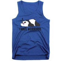 Lazy Panda I Hate Mornings Funny Panda Sleeping Pyjama Gift Tank Top