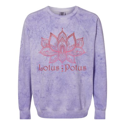 Lotus Potus In Red And Shades Colorblast Crewneck Sweatshirt