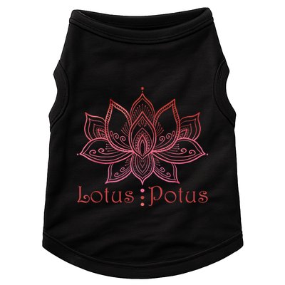 Lotus Potus In Red And Shades Doggie Tank