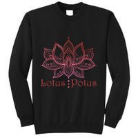 Lotus Potus In Red And Shades Sweatshirt