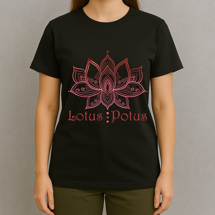 Lotus Potus In Red And Shades T-Shirt