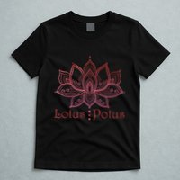 Lotus Potus In Red And Shades T-Shirt
