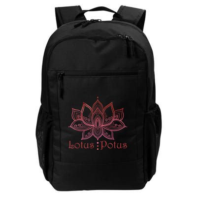 Lotus Potus In Red And Shades Backpack
