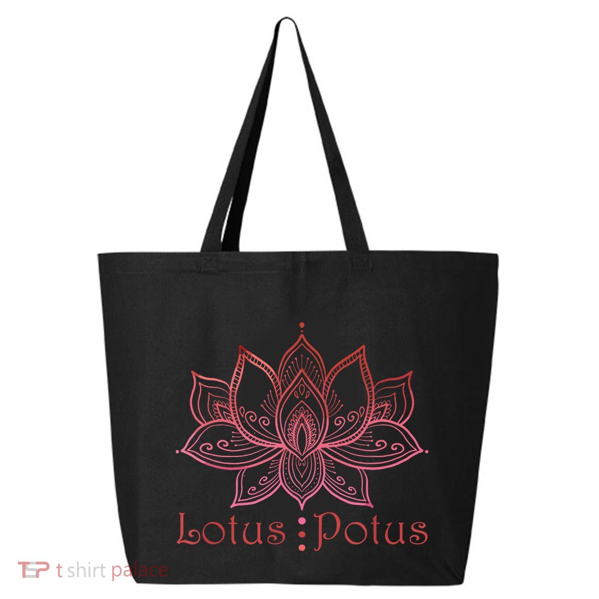 Lotus Potus In Red And Shades 25L Jumbo Tote