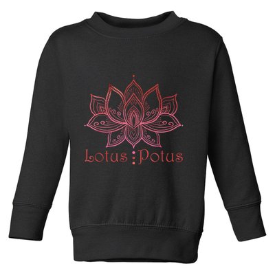 Lotus Potus In Red And Shades Toddler Sweatshirt