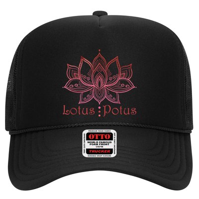 Lotus Potus In Red And Shades Trucker Hat