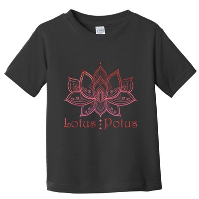 Lotus Potus In Red And Shades Toddler T-Shirt