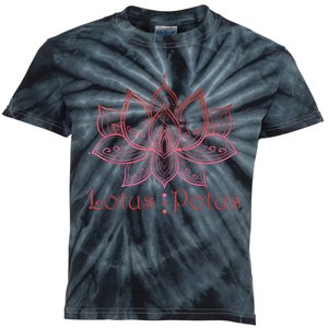 Lotus Potus In Red And Shades Kids Tie-Dye T-Shirt