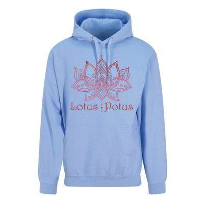 Lotus Potus In Red And Shades Unisex Surf Hoodie