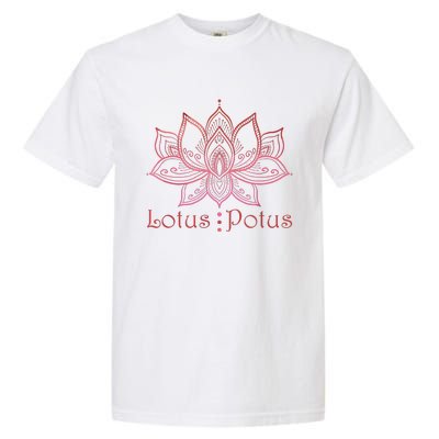 Lotus Potus In Red And Shades Garment-Dyed Heavyweight T-Shirt