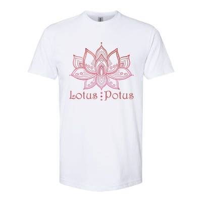 Lotus Potus In Red And Shades Softstyle CVC T-Shirt