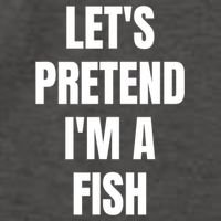 LetS Pretend IM A Fish Funny Halloween Vector Backpack
