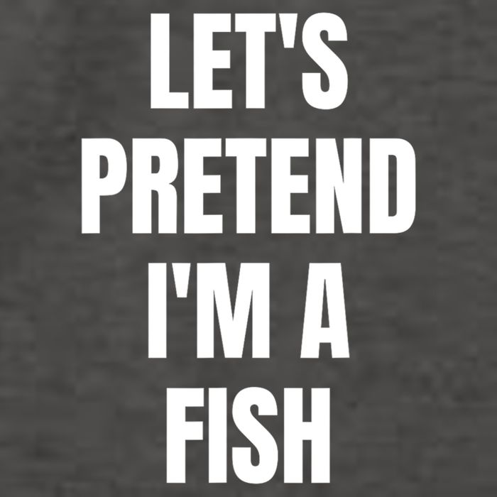 LetS Pretend IM A Fish Funny Halloween Vector Backpack