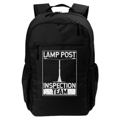 Lamp Post Inspection Team Geocaching Funny Geocache Lover Daily Commute Backpack
