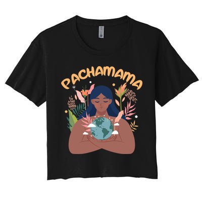 La Pachamama Indigenous Mother Earth Latino Quechua Aymara Gift Crop Top