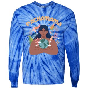 La Pachamama Indigenous Mother Earth Latino Quechua Aymara Gift Tie-Dye Long Sleeve Shirt