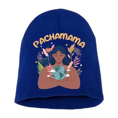 La Pachamama Indigenous Mother Earth Latino Quechua Aymara Gift Short Acrylic Beanie