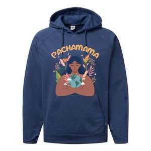 La Pachamama Indigenous Mother Earth Latino Quechua Aymara Gift Performance Fleece Hoodie