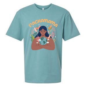 La Pachamama Indigenous Mother Earth Latino Quechua Aymara Gift Sueded Cloud Jersey T-Shirt