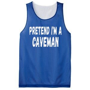 Lazy Pretend Im A Caveman Easy Halloween Costume Mesh Reversible Basketball Jersey Tank