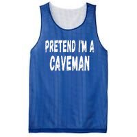 Lazy Pretend Im A Caveman Easy Halloween Costume Mesh Reversible Basketball Jersey Tank