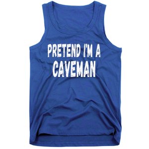 Lazy Pretend Im A Caveman Easy Halloween Costume Tank Top