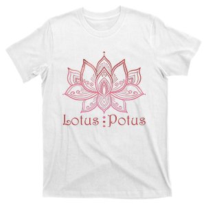 Lotus Potus In Red And Shades T-Shirt