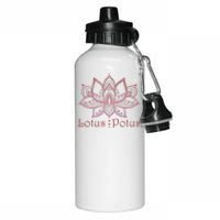 Lotus Potus In Red And Shades Aluminum Water Bottle