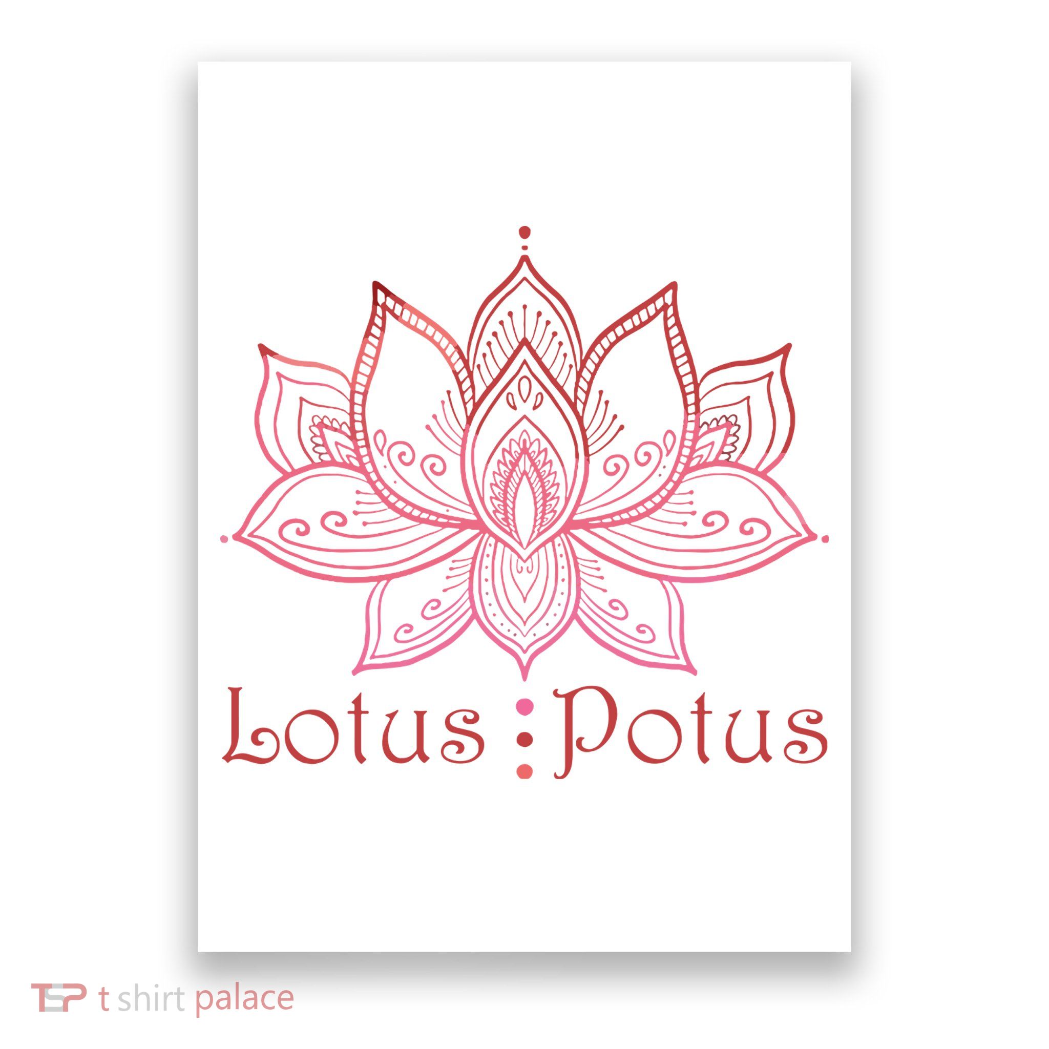 Lotus Potus In Red And Shades Poster