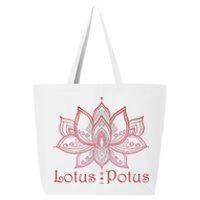 Lotus Potus In Red And Shades 25L Jumbo Tote