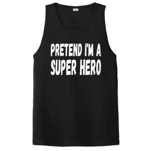 Lazy Pretend I'm A Super Hero Halloween or Costume Party PosiCharge Competitor Tank