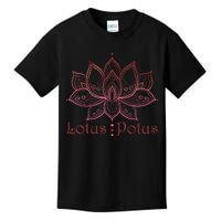 Lotus Potus In Red And Shades Kids T-Shirt