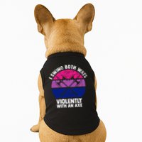 Lgbt Pride I Swing Both Ways Violently With An Axe Doggie Tank