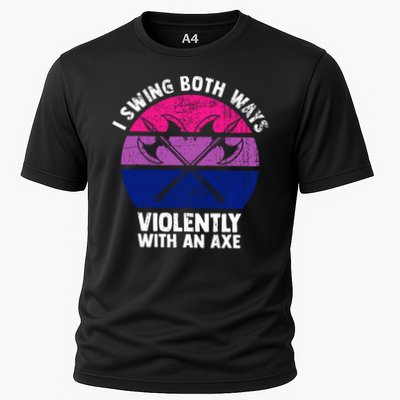 Lgbt Pride I Swing Both Ways Violently With An Axe Performance Shirt