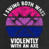 Lgbt Pride I Swing Both Ways Violently With An Axe Beanie